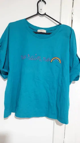 Cropped malha azul m hirus