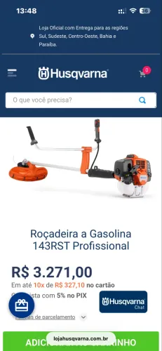 Roçadeira a Gasolina 143RST Profissional