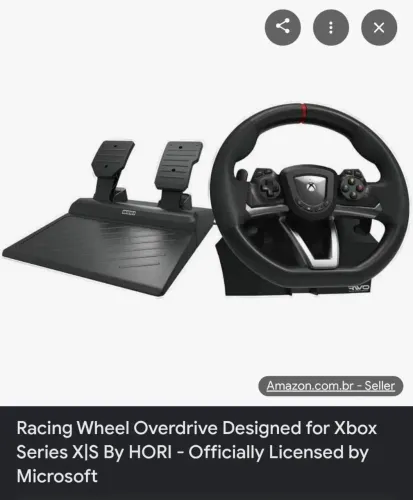 Volante gamer novo