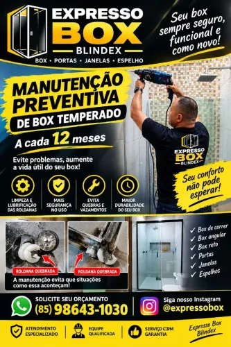 MANUTENÇÃO DE BOX PARA BANHEIRO