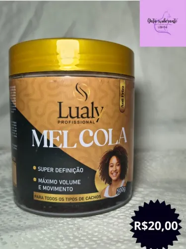 Mel cola, o Brilho que faltava em seus cabelos