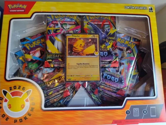 Português box pokémon 30 anos Pikachu