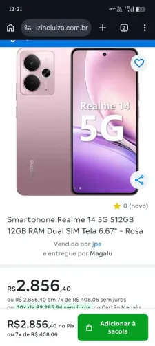Realme 14 5G 512 GB FREE FIRE