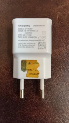 Carregador Original Samsung 5V 1.55A (Homologado Anatel) - Testado e Funcionando<br>