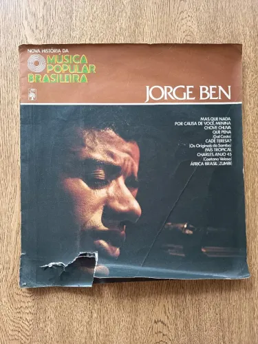 Jorge Ben - Abril Cultural - Vinil 10? Capa Livro