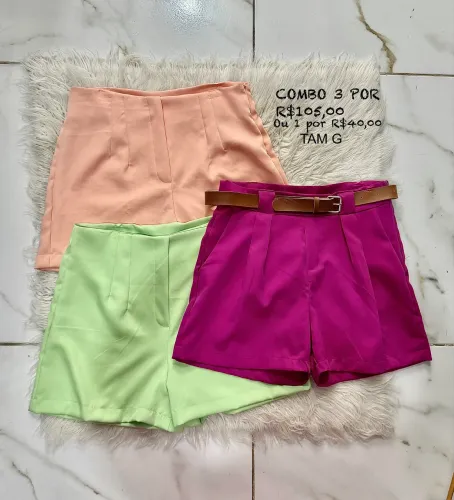 COMBO 3 SHORT ALFAIATARIA