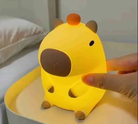 Luminária Capivara Fofa - Decoração + Luz Aconchegante
