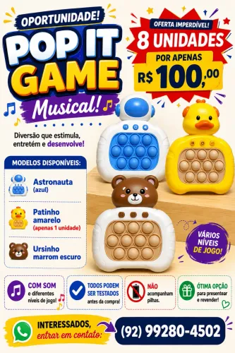 Kit pop it game