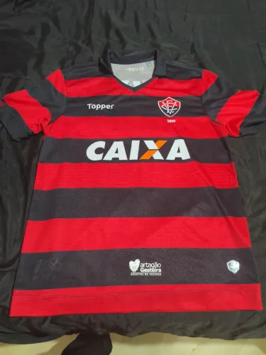 Camisa Vitória BA Jogo Topper 2017 Fred #28 - Tamanho M Masculino (Match Prepared/Worn)