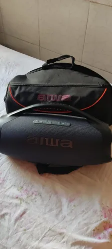 Boombox Aiwa plus 200w RMS com leds RGB,com capa,caixa de pouquíssimo uso,estado de nova