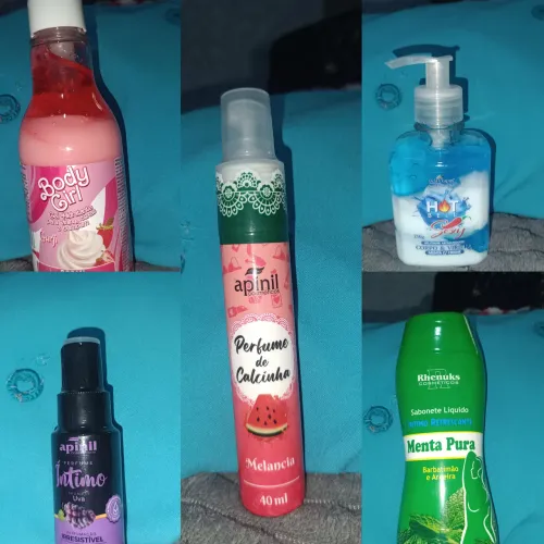 2 hidratante corporal BEIJAVEL, 1 sabonete íntimo, 1 perfume de calcinha,1 perfume intimo