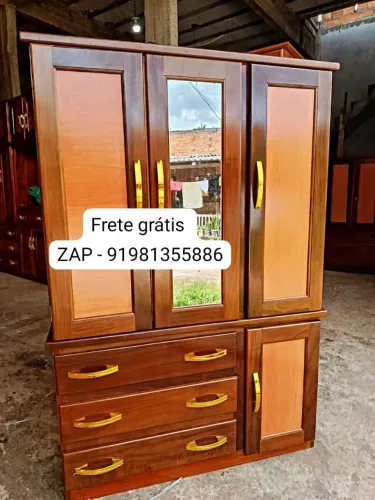 Guarda - roupa para solteiro madeira Ypê novo!