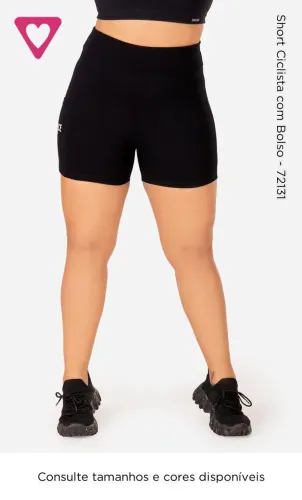 Short de academia feminino- romance