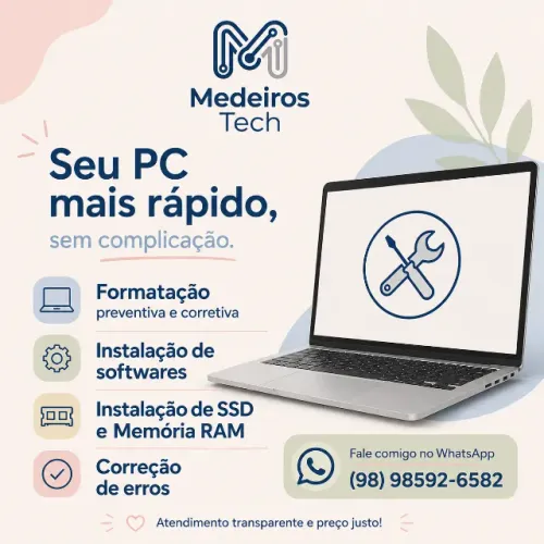 Reparo e formatação de Computador e Notebook