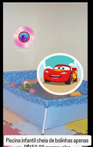 Piscina infantil cheia de bolinhas R$150,00 já é o menor valor