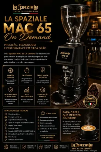 Moedor de grão de café La Spaziale Mac 65 on demand