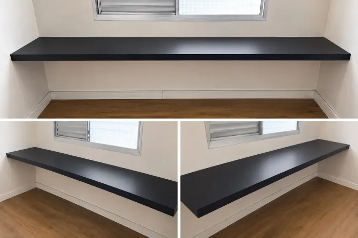 BANCADA / MESA DE ESCRITÓRIO SUSPENSA 2,00 m x 0,60 M