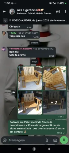 Poltrona em pallet