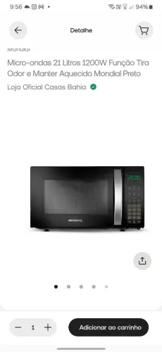 Microondas Novo 21L