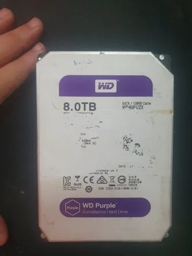 HD WD PURPLE 8TB  R$999,99 FRETE GRATIS OLX PAY<br>R$ 1.300,00 ? Aceito propostas