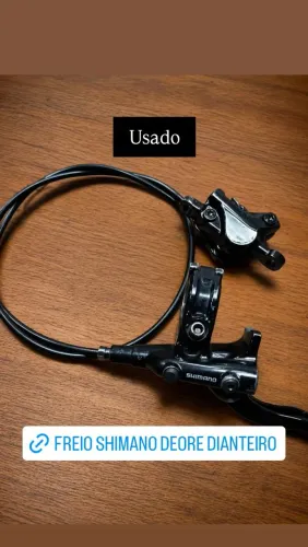 Freio Hidráulico Shimano Deore + Pinça Track - Pronto para Uso<br>