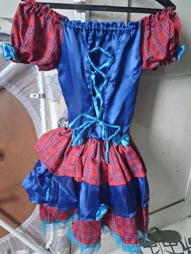 Vestido junino infantil tamanho 7 anos