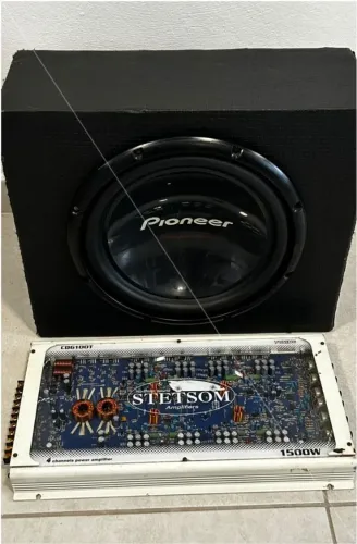 Alto falante 12 Pioneer na caixa + módulo
