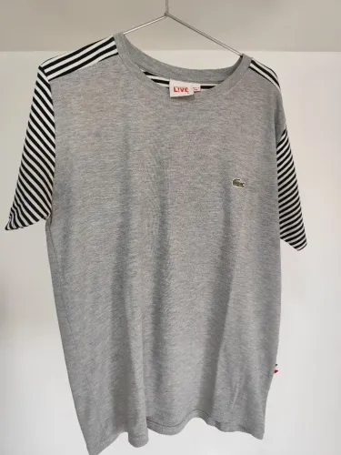 Camiseta Lacoste LIVE cinza tamanho S