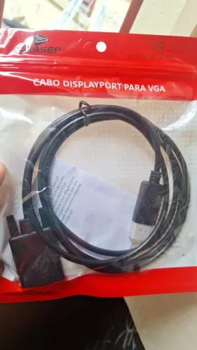Cabo Displayport Para Vga Macho Com 1,80 Metros (NOVO)