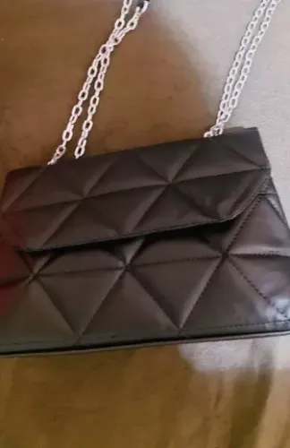 Bolsa Feminina Preta Alça Corrente