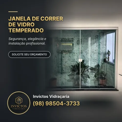Janela de vidro temperado - até 10x cartão!