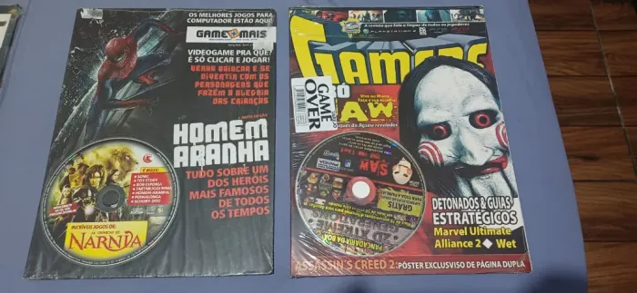 Revista PC + CD Batman 46 Jogos + Homem Aranha 39 Games + Narnia + Jogos Mortais - Lacrado