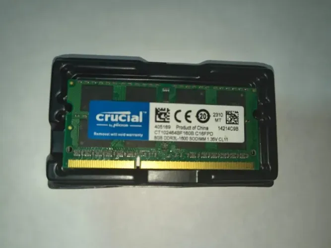 Memória RAM 8GB 1 DDR3L 1600Mhz Crucial