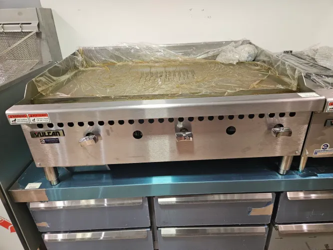 chapa vulcan a gás 90cm