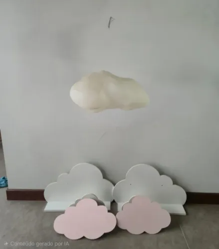 Lustre Nuvem e decoração