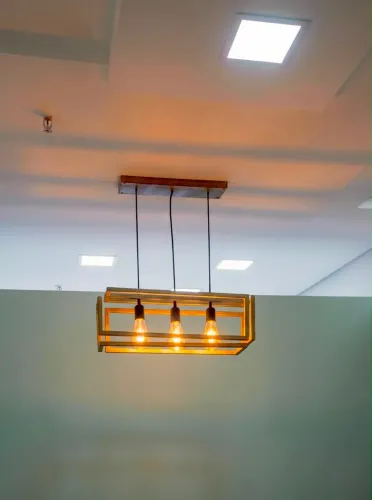 Lustre Pendente Estilo Industrial Moderno com Lâmpadas Inclusas