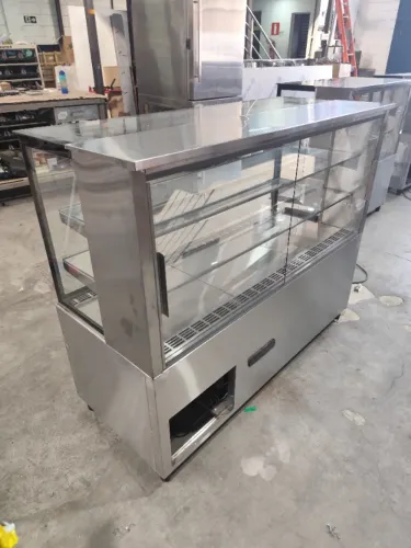 Vitrine estufa inox 1200×600×1250 (quente grande) 
