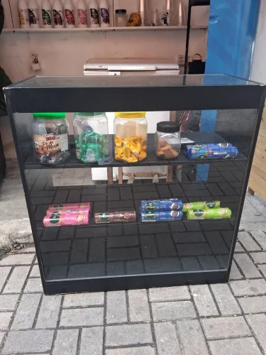 Balcão Vitrine Expositor de Vidro para Loja e Lanchonete