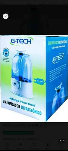 Umidificador Ultrassonico G-Tech Allergy