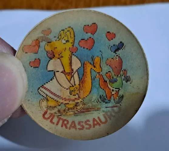 CHIPSSAURO ULTRASSAURO ORIGINAL ELMA CHIPS 1991 COLECIONÁVEL ANOS 90