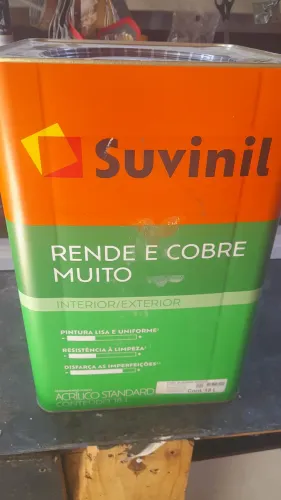 Tinta Rende e cobre muito (suvinil)18L cor, algodão egípcio