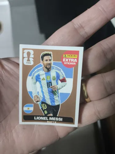 Figurinha Extra Sticker Lionel Messi - Copa do Mundo FIFA 2026 Panini (Rara)