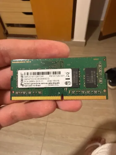Memória RAM Notebook 4GB DDR4 2666MHz Smart (Usada)