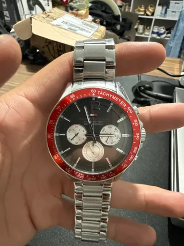 Relógio Tommy Hilfiger Original 1791796 Cronógrafo Estilo Esportivo Perfeito Estado