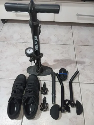 Sapatilha absolute, clipe guidão, pedal clip
