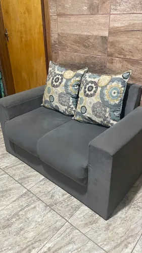 Sofa 2 lugares cinza