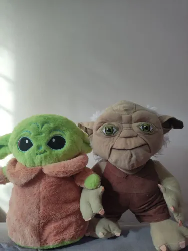 Pelúcia Baby Yoda e Mestre Yoda