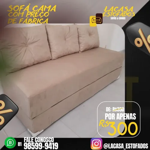 Sofá cama - novo espuma D28