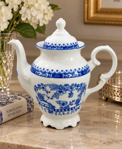 Bule em Porcelana Schmidt Padrão Cebolinha