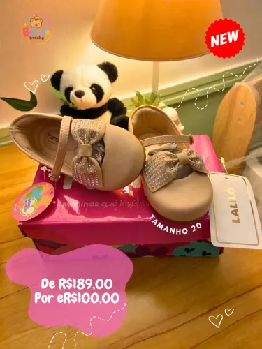 Sapatilha da marca pampili Laliló tamanho 20 modelo angel novo na caixa